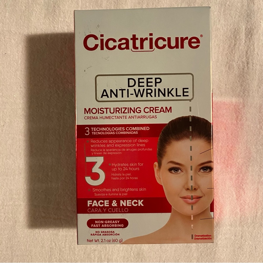-Cicatricure Deep Anti-Wrinkle Moisturizing Cream for Face & Neck 2.1 oz